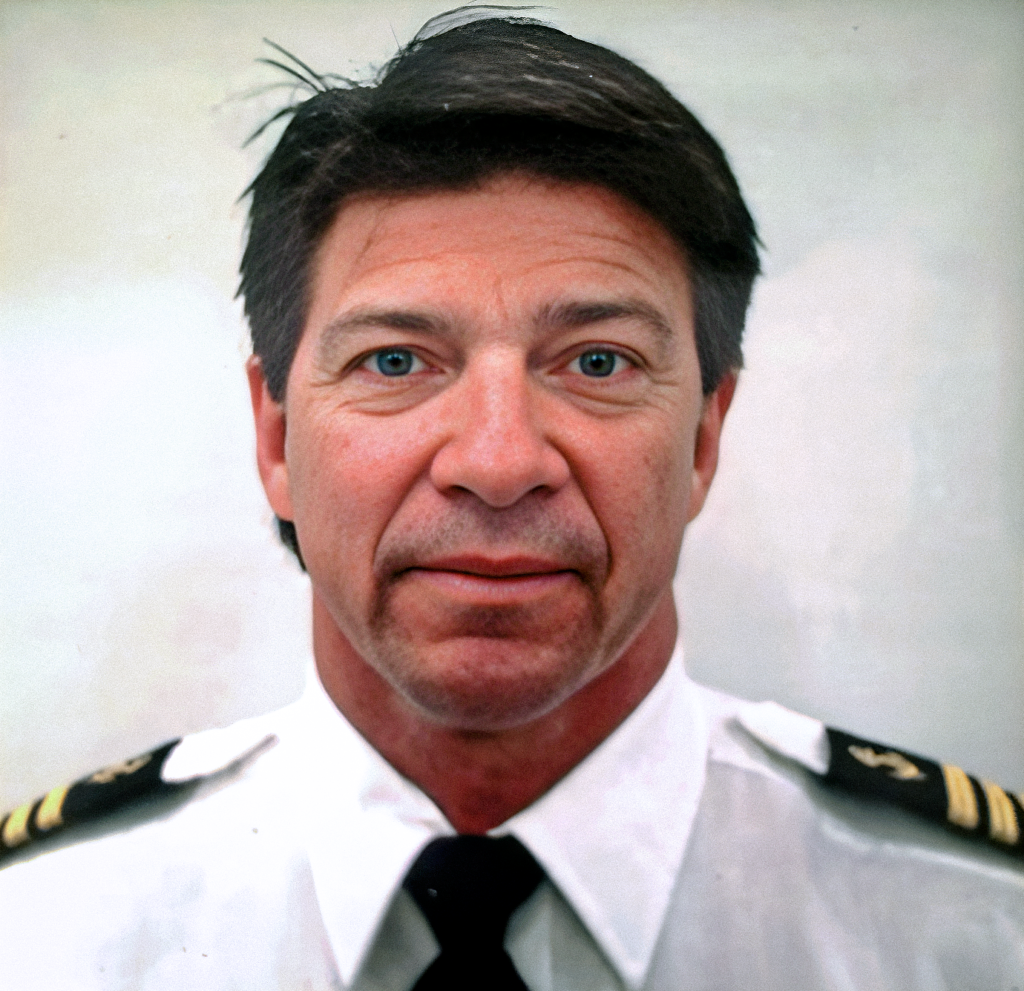 a man in a ship captain uniform